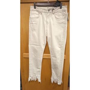 Mavi Jeans Tess High Rise, Skinny  Jeans Distressed Ragged Tag 27x27 Actua 28x25